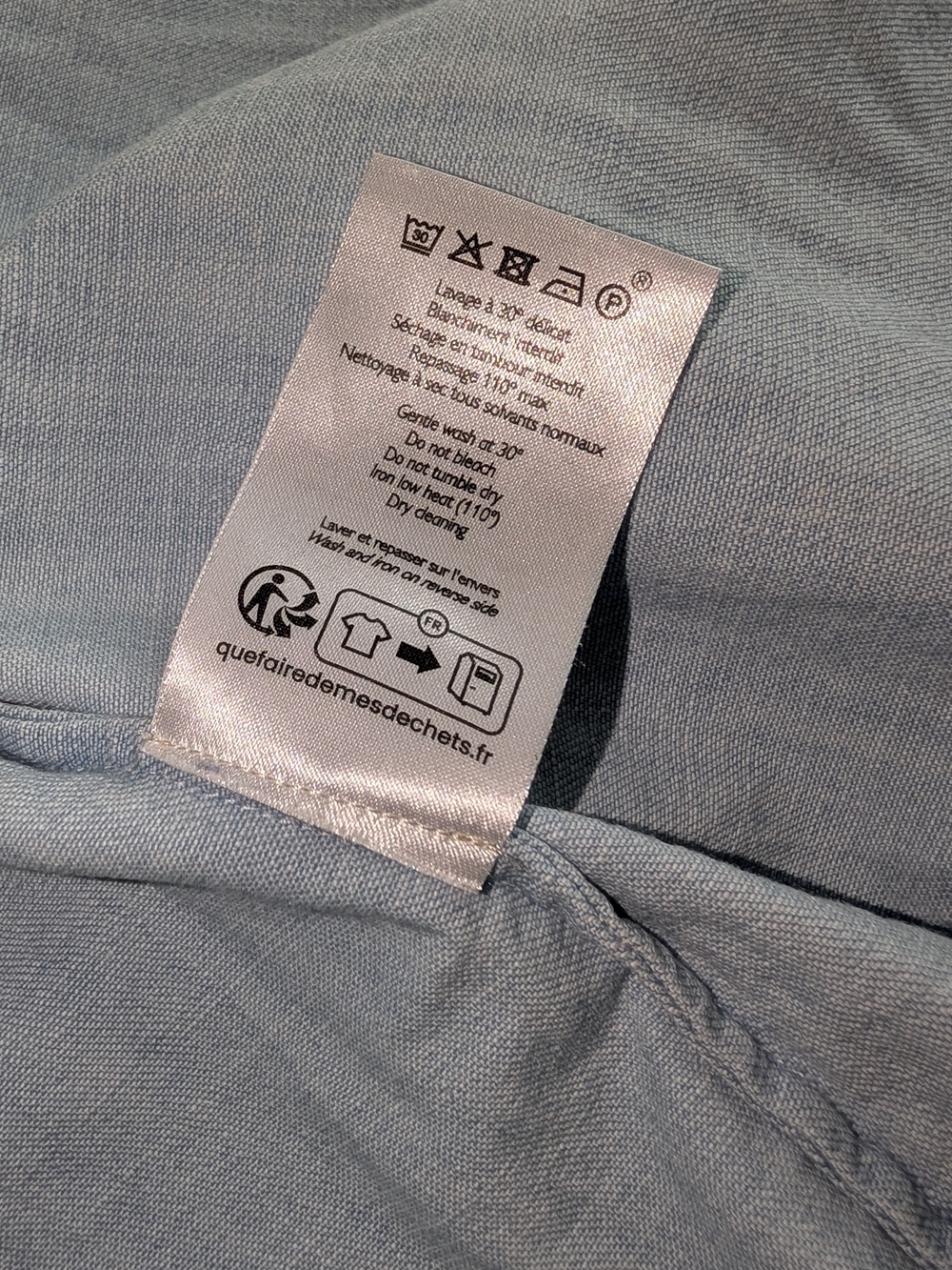 Sezane Max Shirt in Very Light Denim - Picture 10 of 13